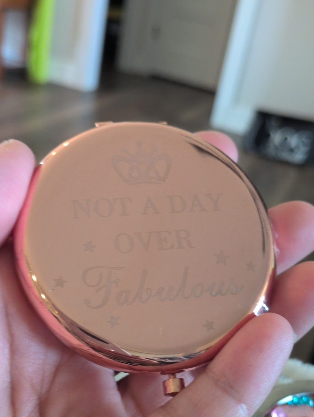 Rose Gold Compact Mirror - Not A Day Over Fabulous